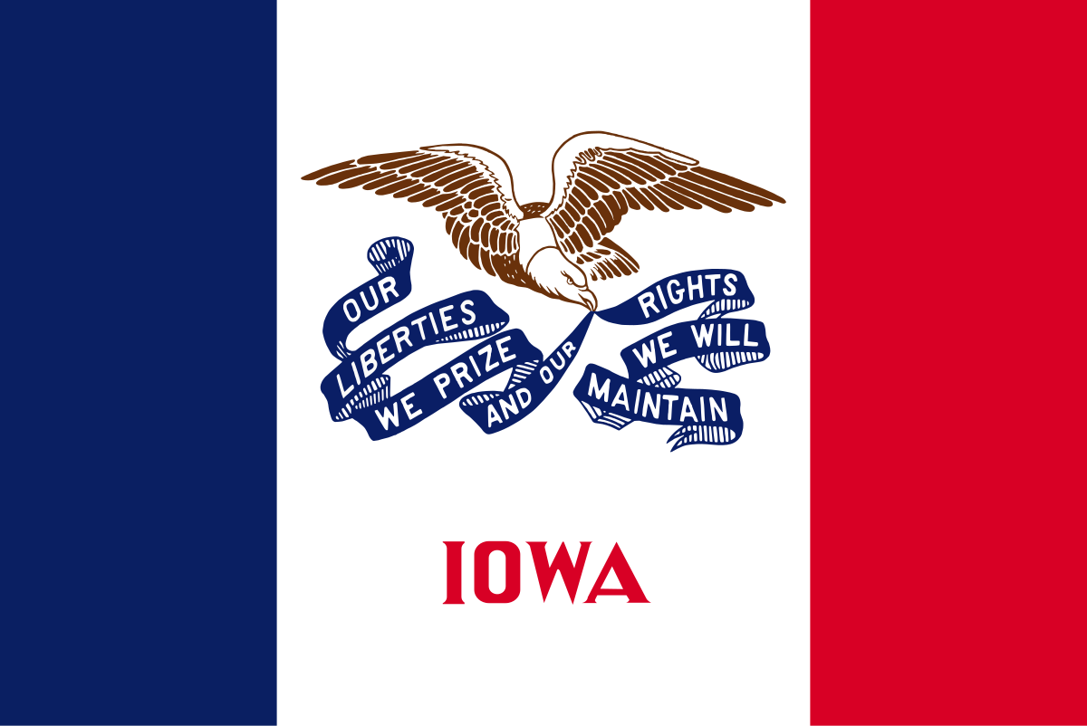 Iowa's state flag